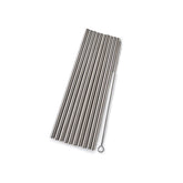 Gewürzhaus - Straws Stainless Steel - Set of 10 with Brush